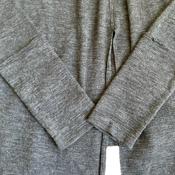 Free People We the Free Sz M Turtleneck Split Back Relaxed Top Charcoal Gray - Picture 11 of 16
